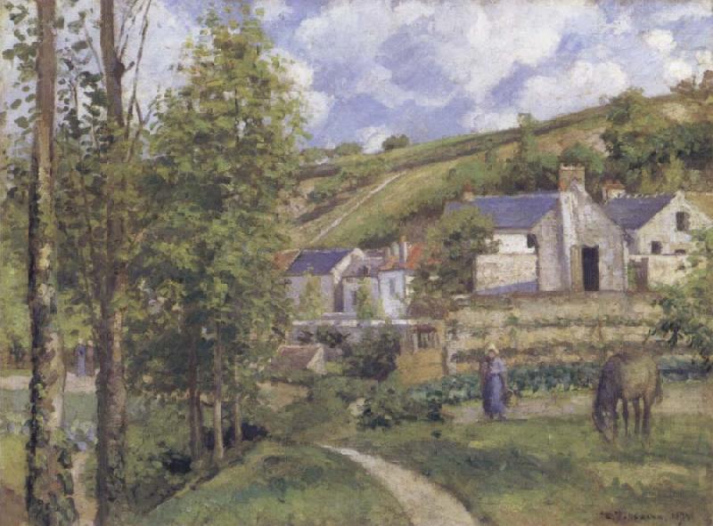 Camille Pissarro A View of L-Hermitogo,near Pontoise china oil painting image